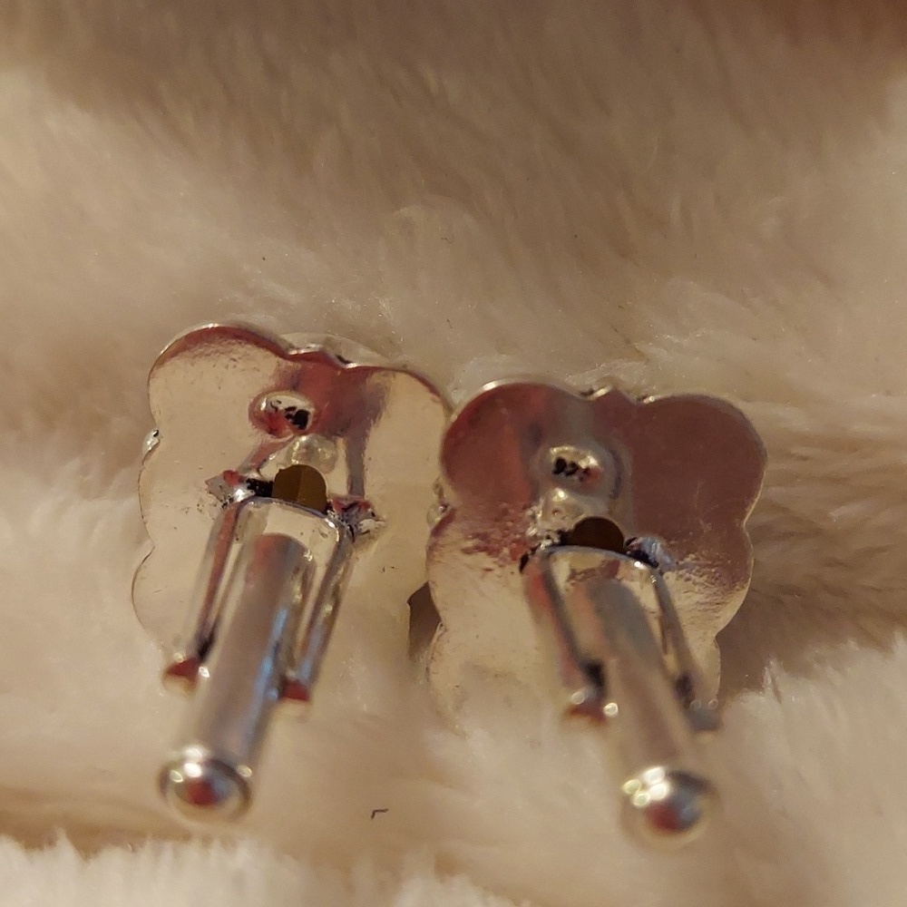 Morganite Sterling Silver Cuff Links - Picture 4 of 4